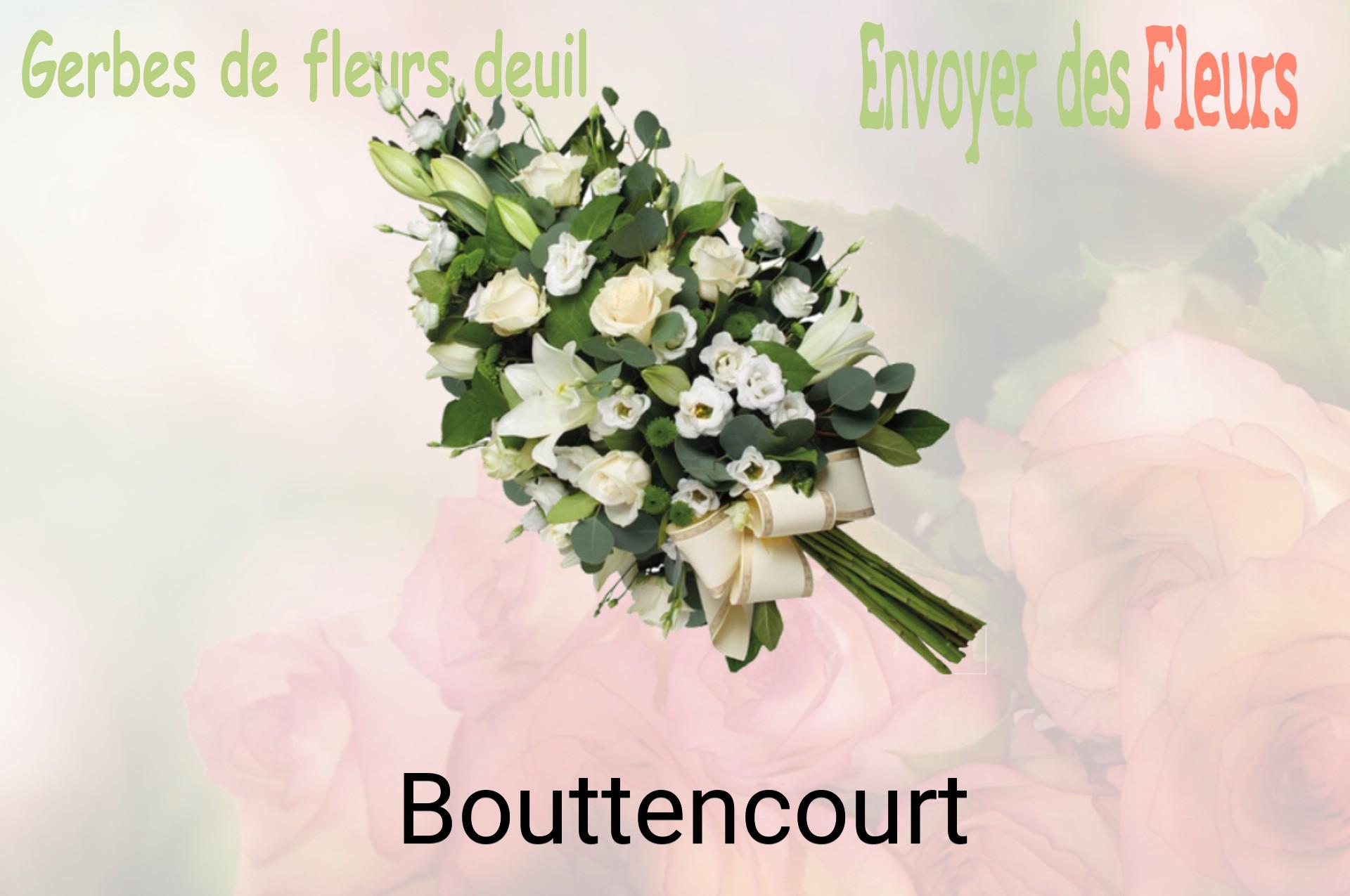 Gerbe de fleurs de deuil livrée à Bouttencourt